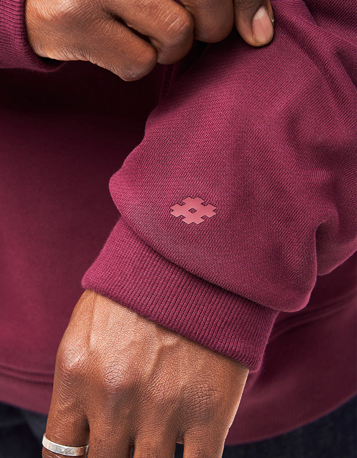 New Balance Numeric French Terry Pullover Hoodie - Mulled Wine