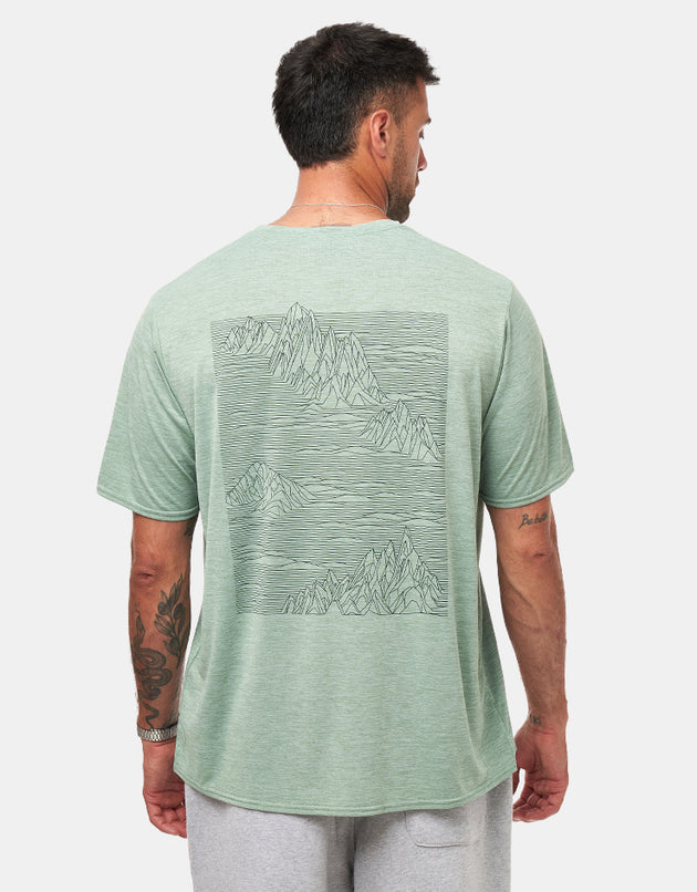 Patagonia Cap Cool Daily Graphic Shirt - Strataspire: Ellwood Green X-Dye