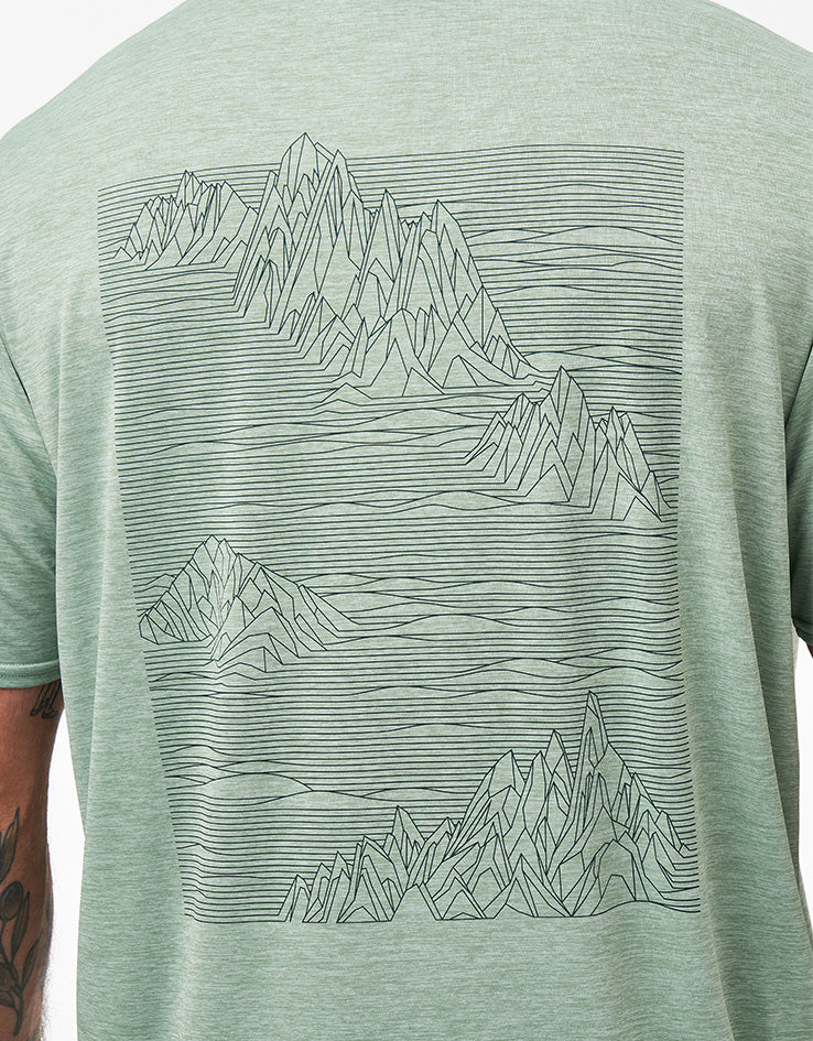 Patagonia Cap Cool Daily Graphic Shirt - Strataspire: Ellwood Green X-Dye