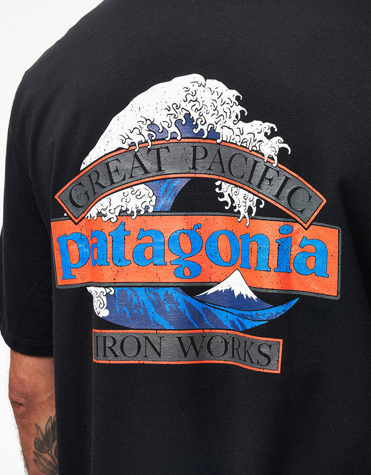 Patagonia Great Waves Responsibili-Tee - Black