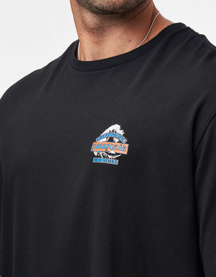 Patagonia Great Waves Responsibili-Tee - Black