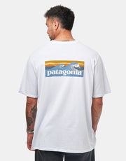 Patagonia Boardshort Logo Pocket Responsibili-Tee - White
