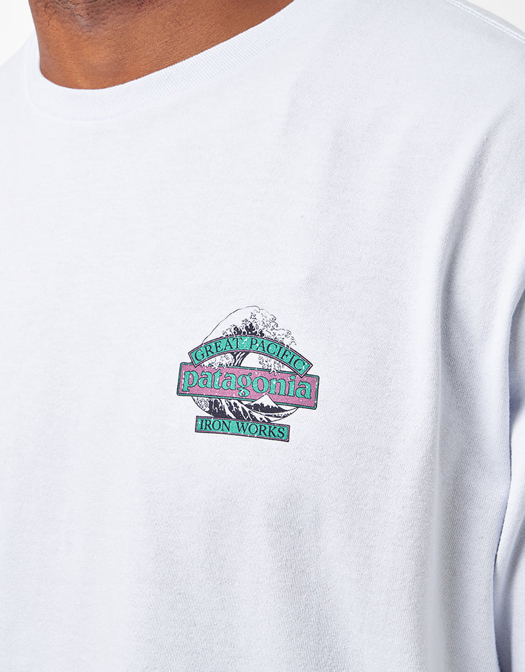 Patagonia Great Waves Responsibili-Tee - White
