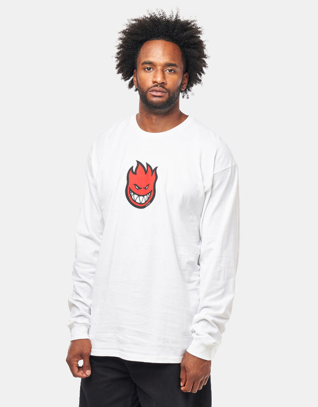 Spitfire Bighead Mid Fill L/S T-Shirt - White/Red