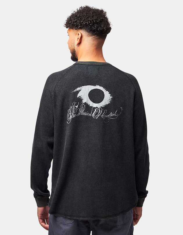 Former Illusion L/S Waffle T-Shirt - Acid Black