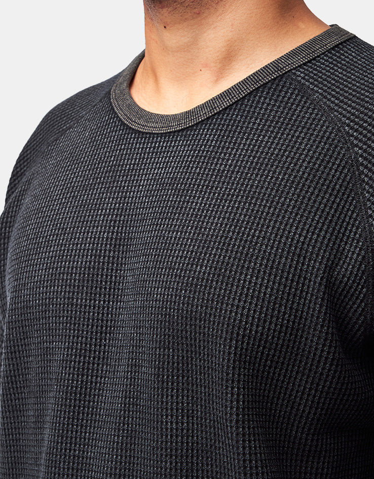 Former Illusion L/S Waffle T-Shirt - Acid Black