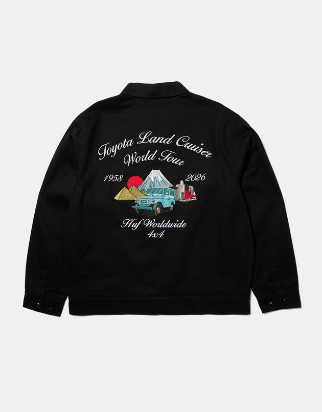 HUF x Land Cruiser World Tour Jacket - Black