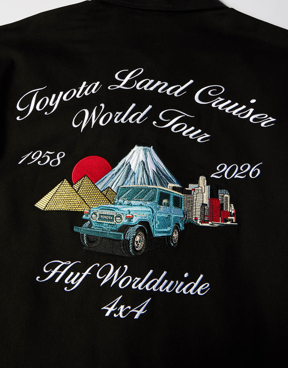 HUF x Land Cruiser World Tour Jacket - Black