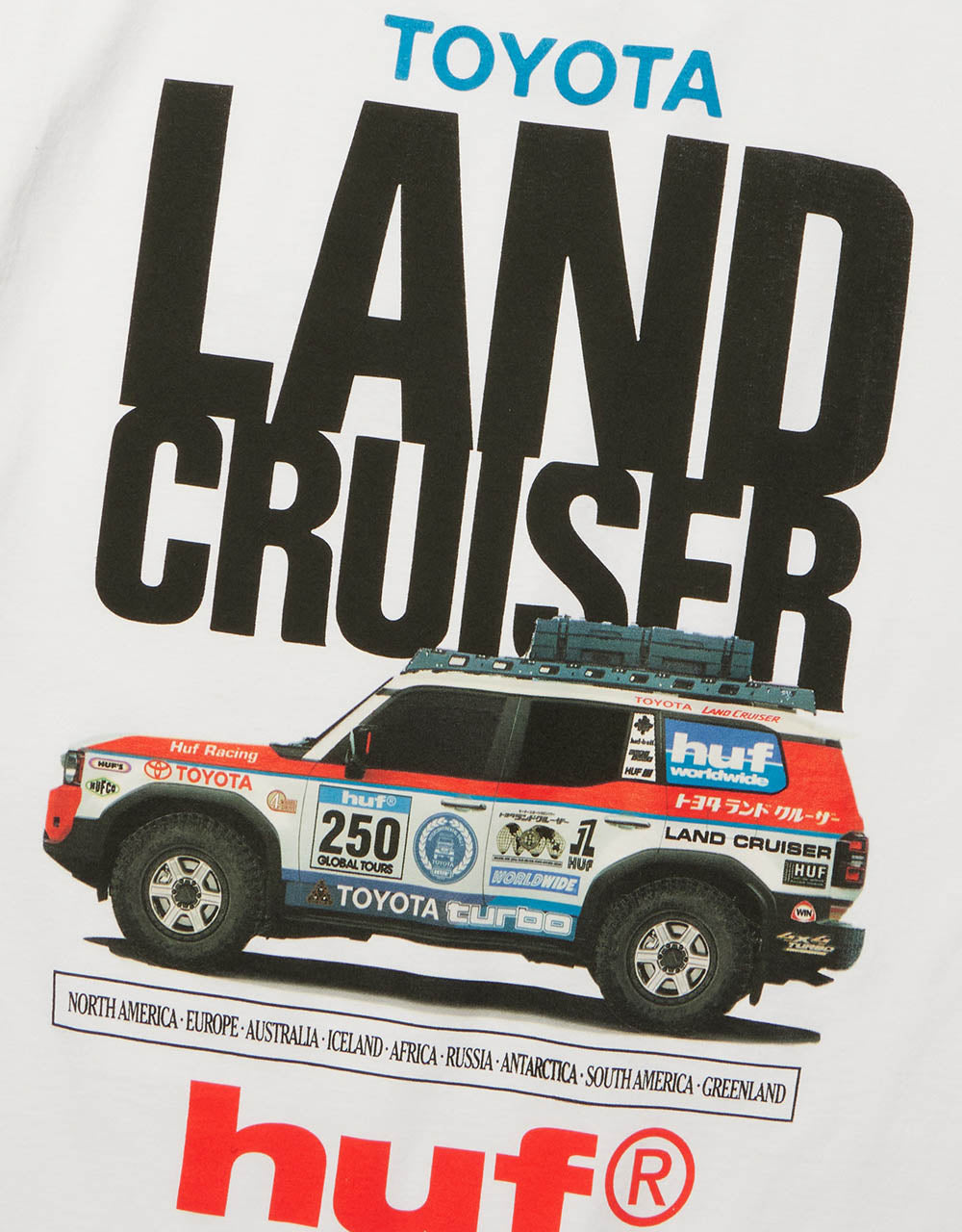 HUF x Land Cruiser Rally T-Shirt - White