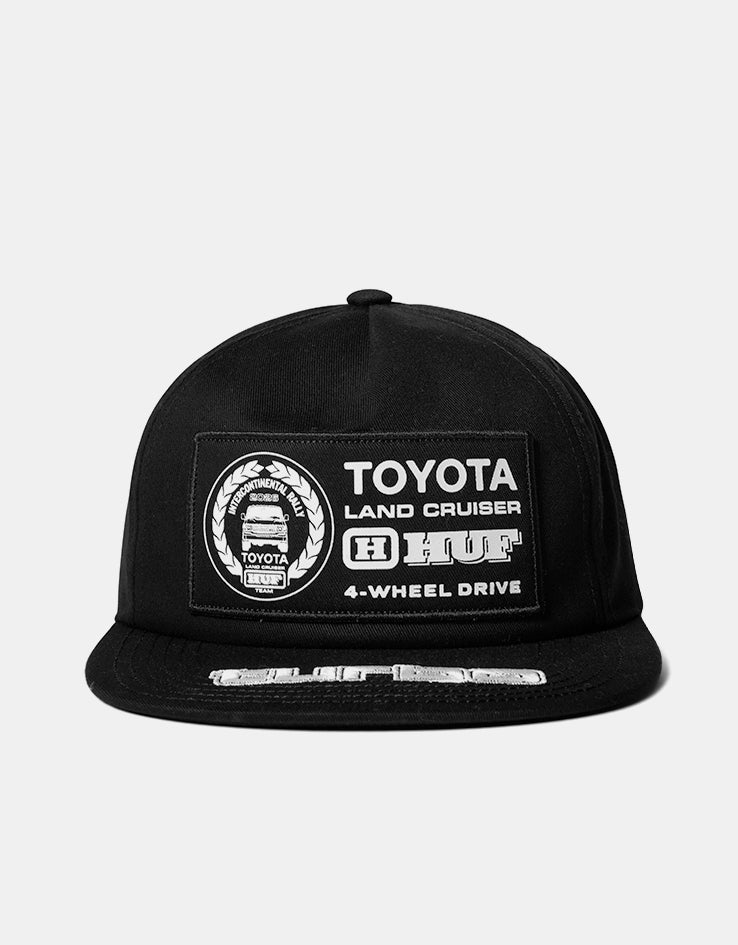 HUF x Land Cruiser Rally Snapback - Black