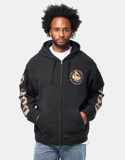 HUF x Spitfire Chrome Head Full Zip Hoodie - Black