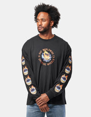 HUF x Spitfire Chrome Head L/S T-Shirt - Black