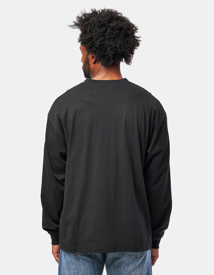 HUF x Spitfire Chrome Head L/S T-Shirt - Black