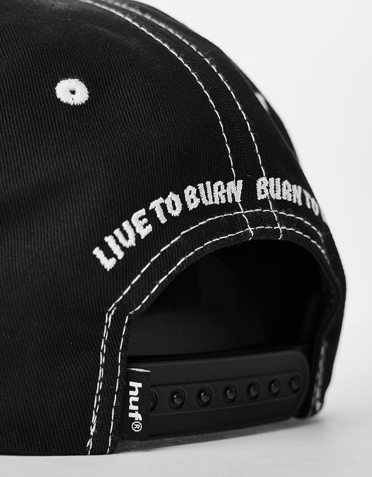 HUF x Spitfire Union Snapback Cap - Black