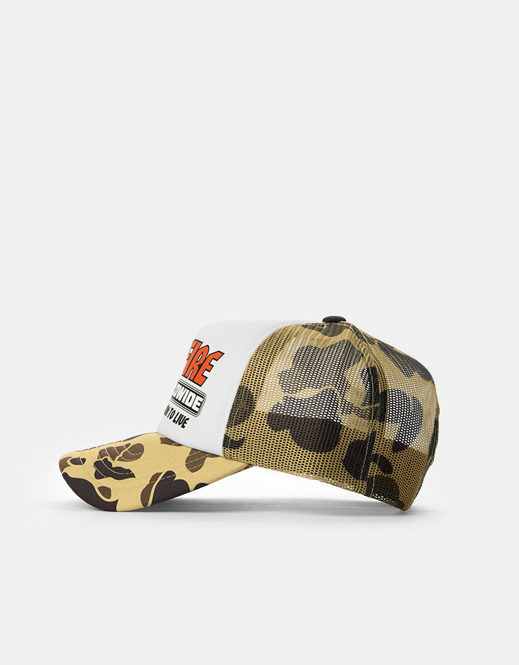 HUF x Spitfire Burn Forever Trucker Cap - Camo