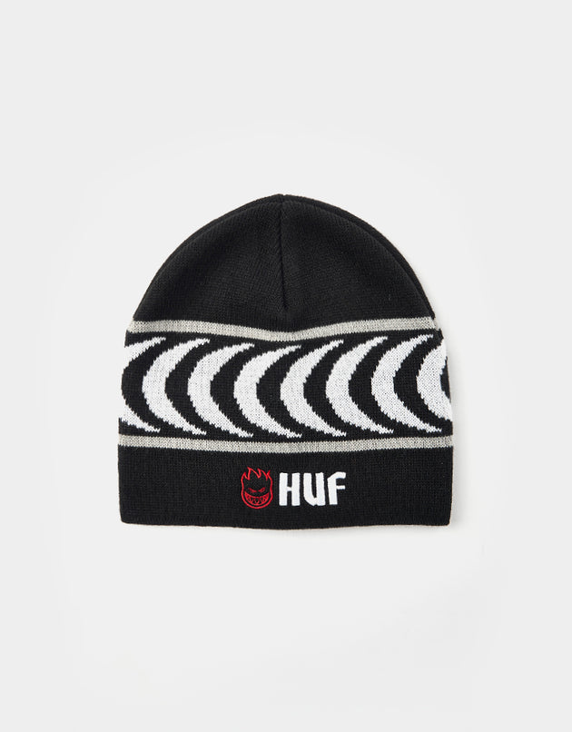 HUF x Spitfire Skull Beanie - Black