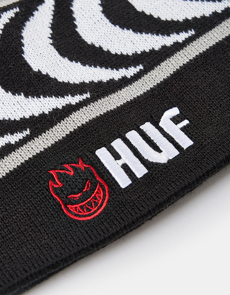 HUF x Spitfire Skull Beanie - Black