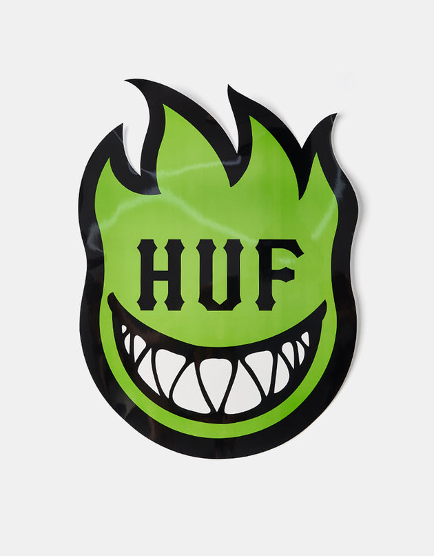 HUF x Spitfire XL Bighead Sticker - HUF Green