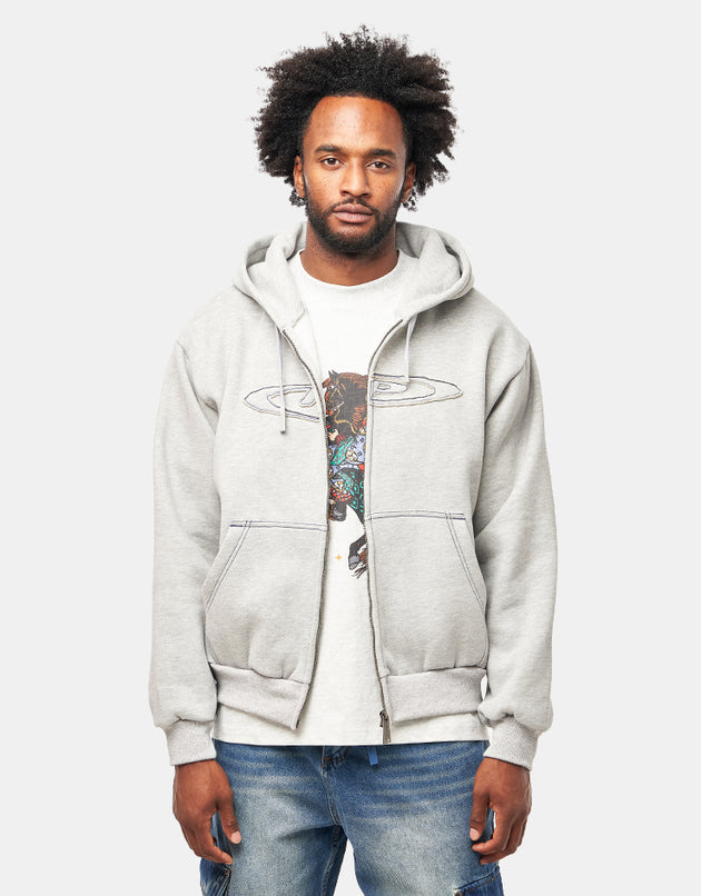 ICHPIG Optic Zip-Up Hoodie - Grey Marle