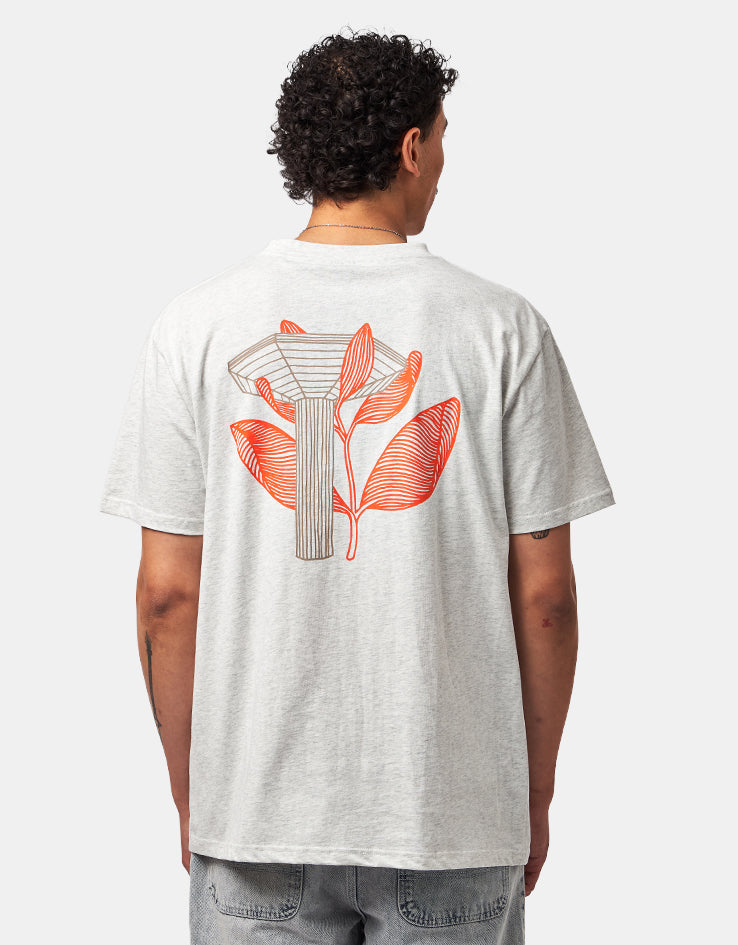 Magenta Pillar T-Shirt - Ash