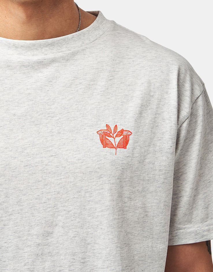 Magenta Pillar T-Shirt - Ash