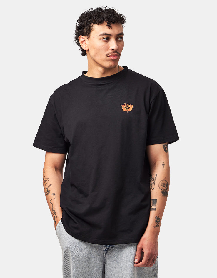 Magenta Pillar T-Shirt - Black