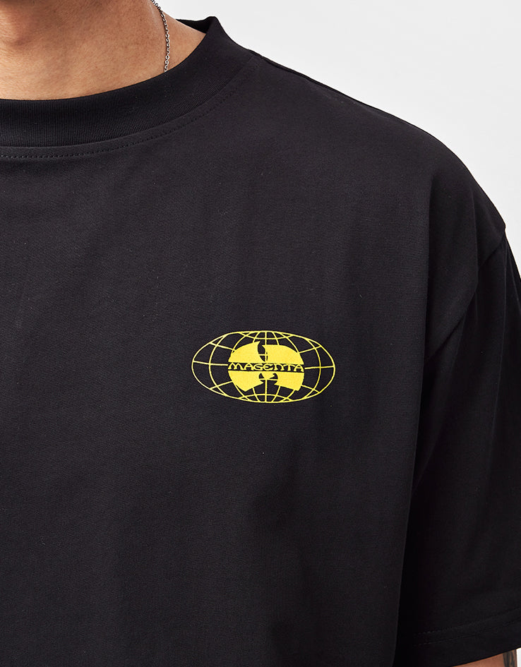 Magenta Shaolin T-Shirt - Black