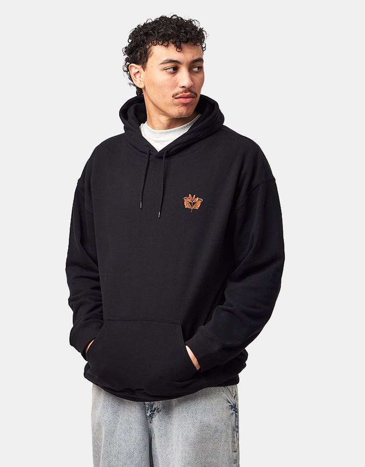 Magenta Pillar Pullover Hoodie - Black