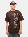 Butter Goods Warped T-Shirt - Chestnut