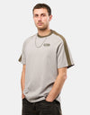 Butter Goods Abseil Panel T-Shirt - Cement/Moss
