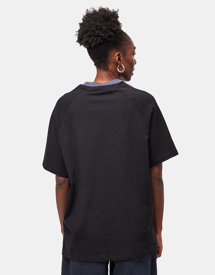Butter Goods Abseil Panel T-Shirt - Black/Slate