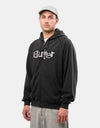 Butter Goods Stretch Zip-Thru Hoodie - Washed Black