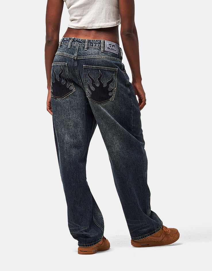 Butter Goods Solar Fade Denim Jeans - Blue Tint Ripple