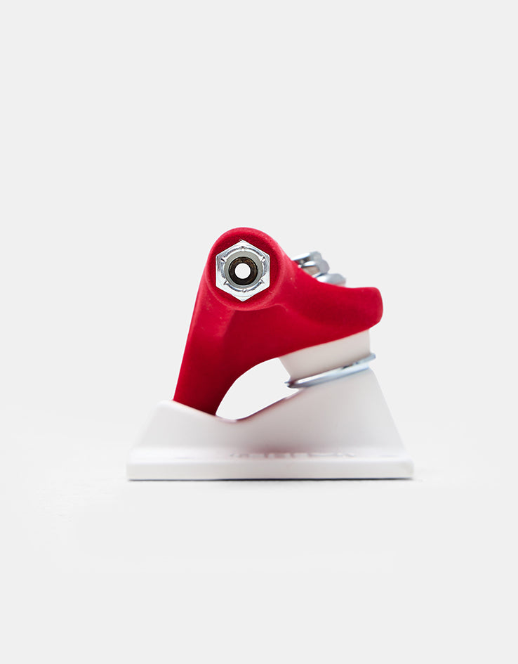 Tensor Mag Light 5.25 Velvet Skateboard Trucks - Red/White (Pair)