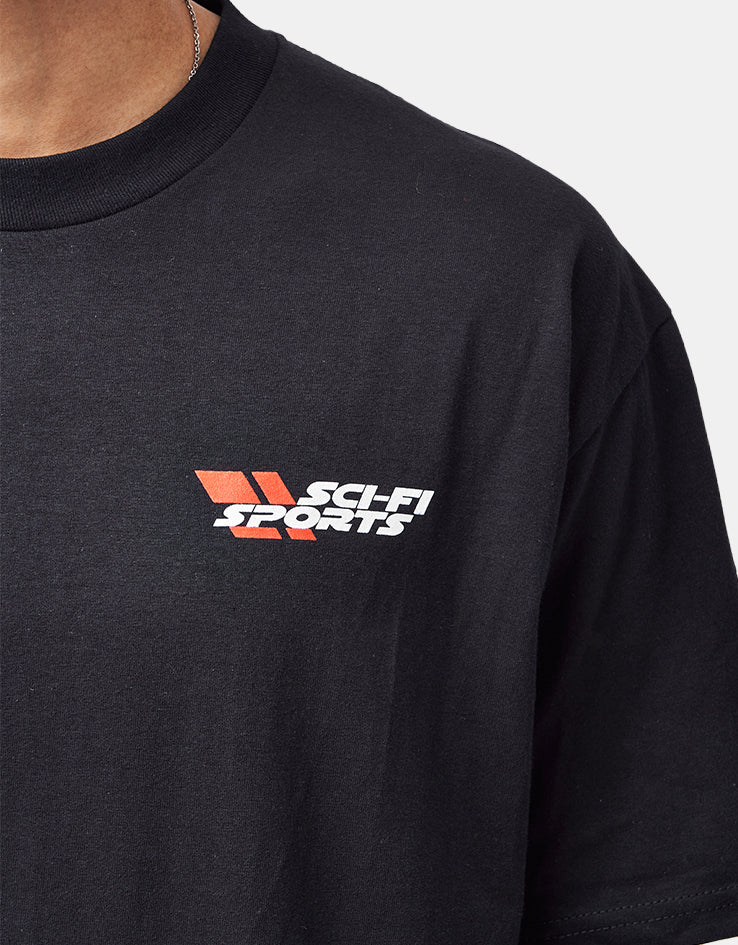 Sci-Fi Fantasy Sci-Fi Sports T-Shirt - Black