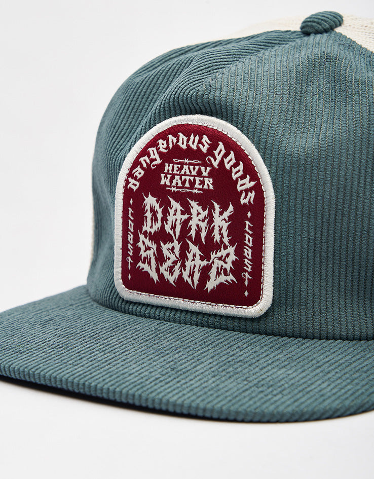 Dark Seas Metal Trucker Cap - Green/White