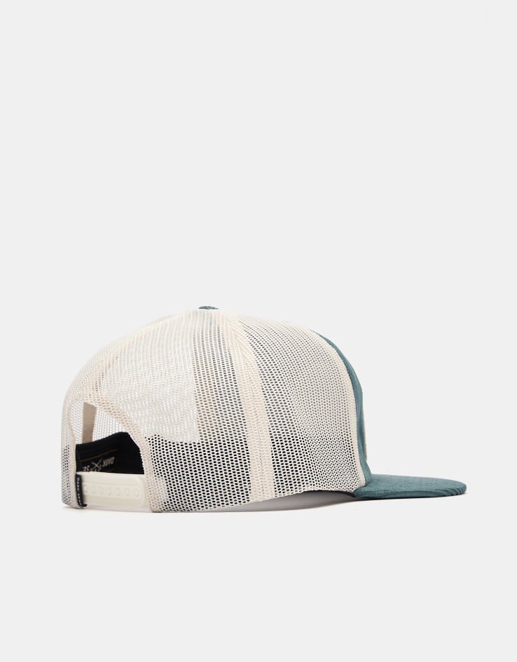 Dark Seas Metal Trucker Cap - Green/White