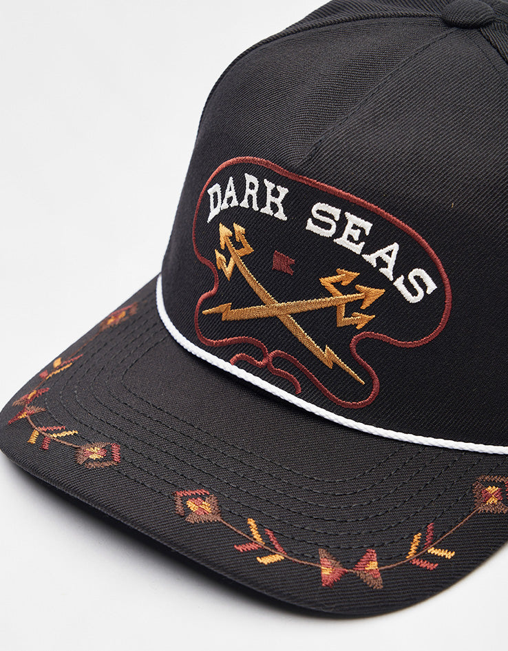 Dark Seas Bronco Snapback Cap - Black
