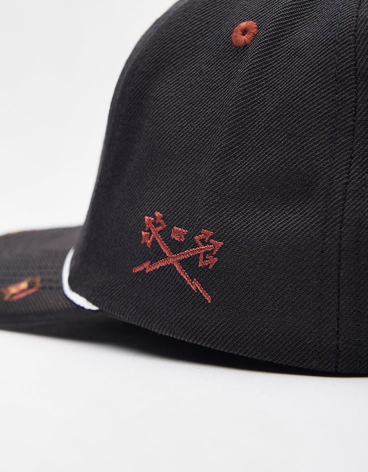 Dark Seas Bronco Snapback Cap - Black