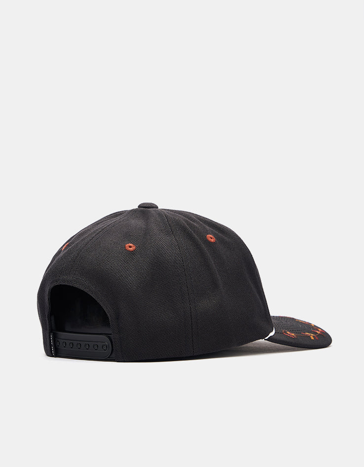 Dark Seas Bronco Snapback Cap - Black