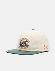 Dark Seas Harvest 6 Panel Cap - Off White/Green
