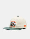 Dark Seas Harvest 6 Panel Cap - Off White/Green