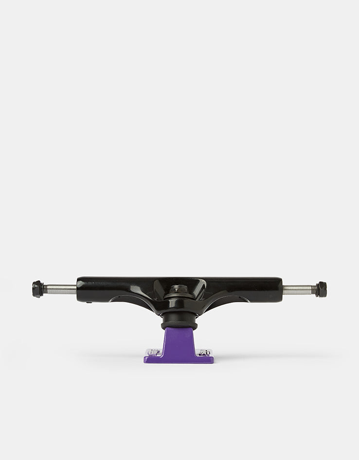 Slappy Bam Margera ST1 Hollow Skateboard Trucks - Black/Purple (Pair)