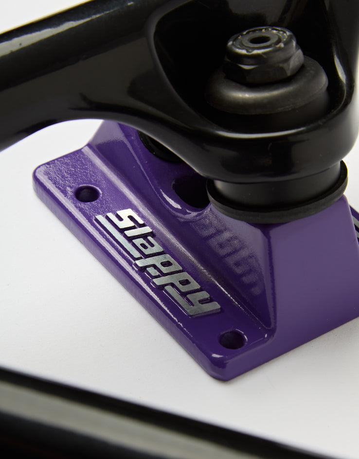 Slappy Bam Margera ST1 Hollow Skateboard Trucks - Black/Purple (Pair)