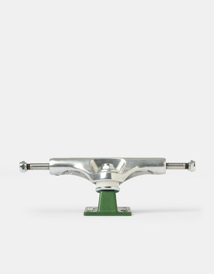 Slappy ST1 Hollow Lights Skateboard Trucks - Polished/Gunmetal Green (Pair)
