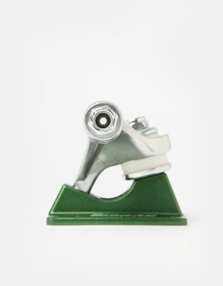 Slappy ST1 Hollow Lights Skateboard Trucks - Polished/Gunmetal Green (Pair)