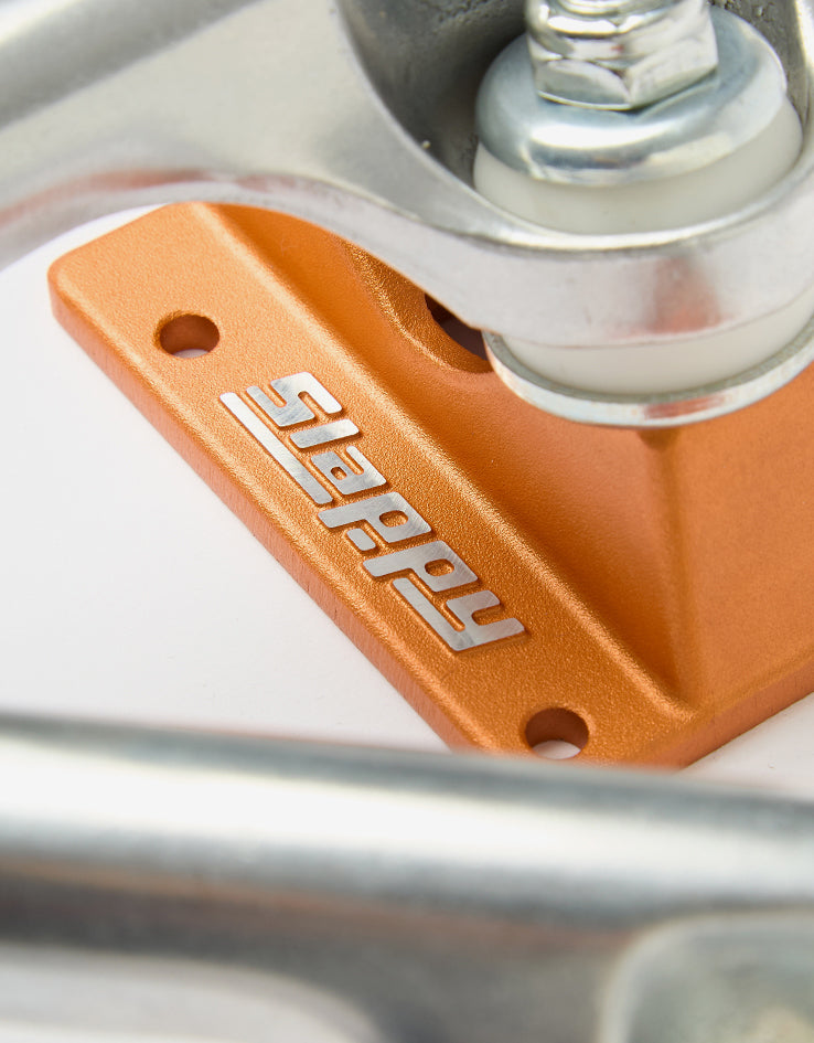 Slappy ST1 Hollow Lights Skateboard Trucks - Polished/Burnt Orange (Pair)