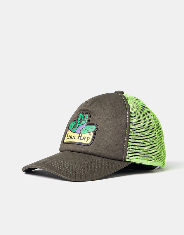 Stan Ray Trucker Cap - Peat/Lime