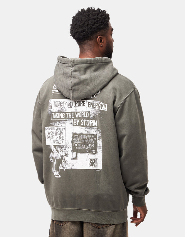 Stan Ray Hardcore Zip Hoodie - Washed Black