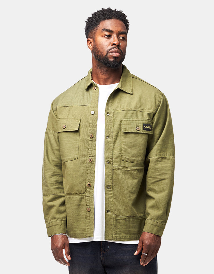 Stan Ray CPO L/S Shirt - Olive Poplin/Sateen